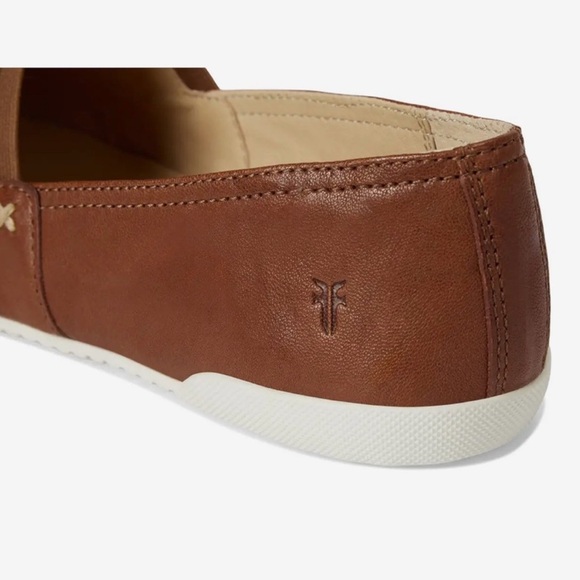 NEW FRYE MELANIE SLIP ON BROWN GENUINE LEATHER BUTTERY SOFT SNEAKERS 8 - Picture 8 of 13